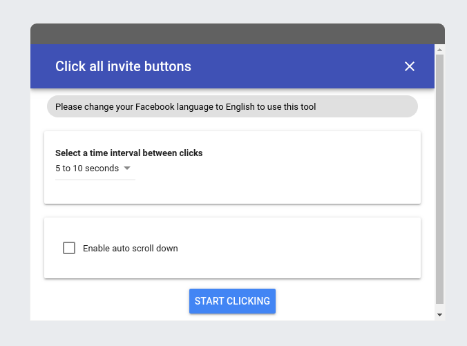 automatically invite a friend to like FB page