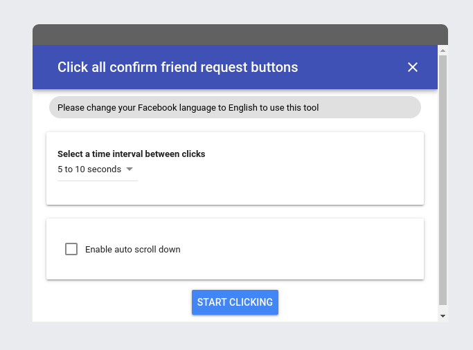 automatically accept all friend requests on Facebook