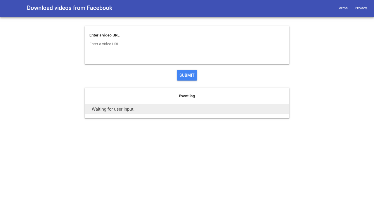 Download videos from Facebook